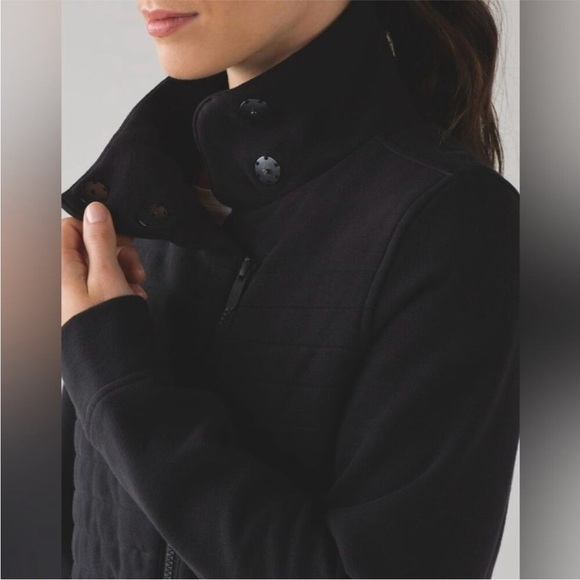 Lululemon Women’s Jacket Fleece Be True Jacket Black size 6 - Picture 2 of 16